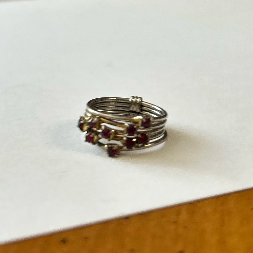 Stacked Ruby Ring
